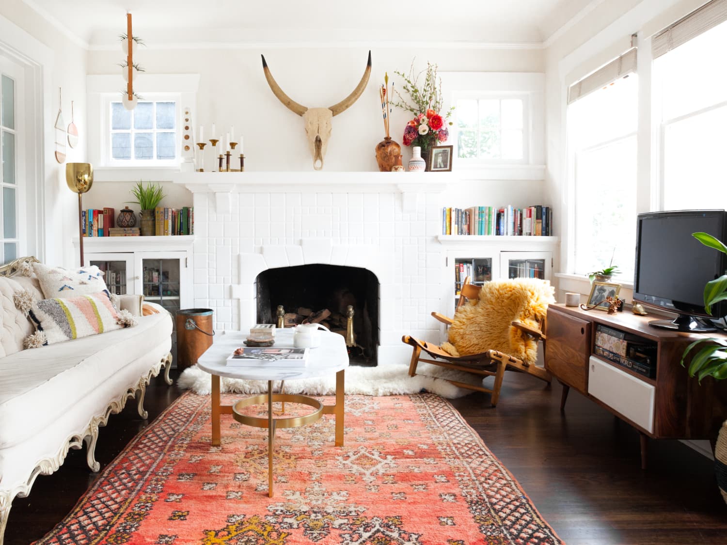 Credenza in living room sale